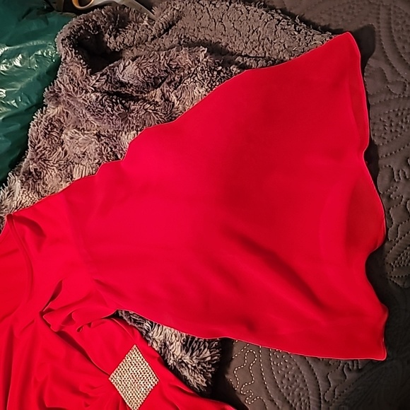 NWOT MSK size 8 Red Fancy Dress - Picture 4 of 6